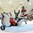 KAMLOOPS, BC - MARCH 28: Sweden's Fanny Rask #20 celebrates a second period goal against Czech Republic's Klara Peslarova #29 while Czech Republic's Samantha Kolowratova #5, Petra Herzigova #6, Aneta Ledlova #15, and Vendula Pribylova #26 look on during preliminary round action at the 2016 IIHF Ice Hockey Women's World Championship. (Photo by Matt Zambonin/HHOF-IIHF Images)